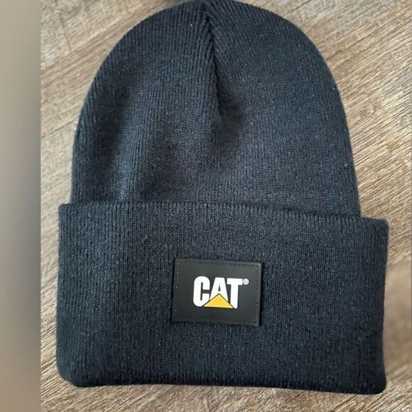 Caterpillar CAT Label Cuff Beanie- Navy Blue - Picture 1 of 2